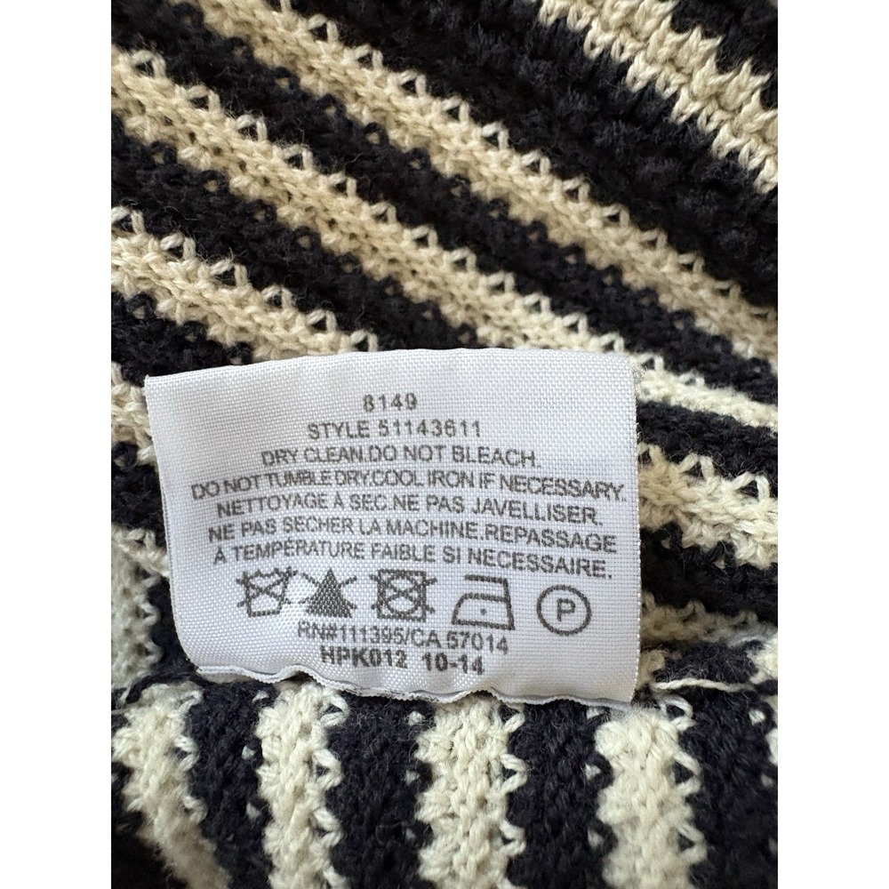 Tory Burch Sweater Women's Size S/P Striped V-neck Pullover 3/4 Sleeve Cotton - Picture 12 of 13